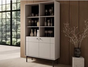 Úložný regál Japandi, 104 cm, béžová kašmír%