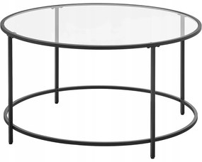 Dekorstudio Okrúhly sklenený konferenčný stolík - LGT021B01
