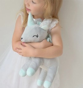 Mojkáčik - Plyšový jednorožec mätový L