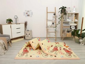 BabiM Skladacia podložka na hranie City and Bear 150x200 cm