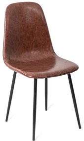 Súprava 2 hnedých jedálenských stoličiek Bonami Essentials Lissy