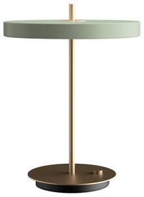 Svetlozelená LED stolová lampa so stmievačom s kovovým tienidlom (výška 41,5 cm) Asteria Table – UMAGE