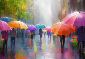 Fototapeta - Daždivý deň (147x102 cm)