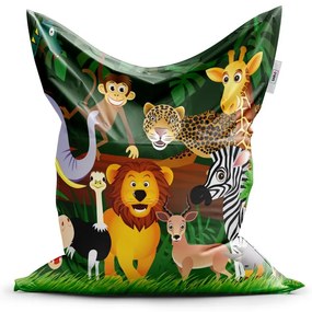 Sedací vak Classic zvieratká - detský, farebná