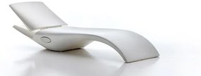 Designové ležadlo ZOE polohovateľné matné, Farebné prevedenie Biela matná