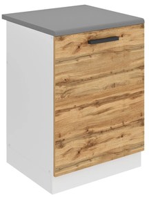 Kuchynská skrinka Belini Premium Full Version drezová 60 cm dub wotan s pracovnou doskou