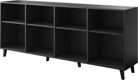 Komoda Etna 200 cm čierna/dub craft