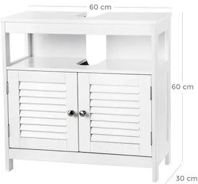 Biela kúpeľňová skrinka EIKE