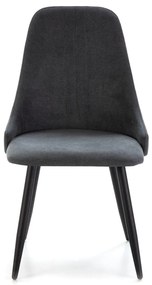 Tmavosivé jedálenské stoličky v súprave 4 ks Mani – Marckeric