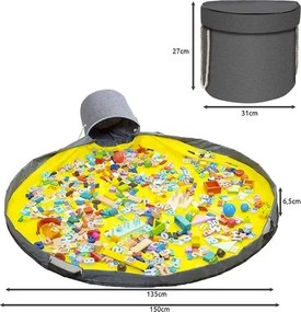 KRUZZEL Kôš na hračky s podložkou na hranie - Kruzzel