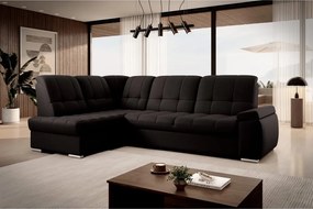 Hnedá rozkladacia/s úložným priestorom rohová pohovka (ľavý roh/do L) Sado – ELTAP