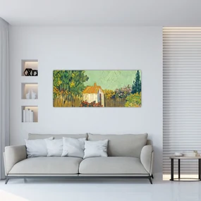 Obraz - Imitator of Vincent van Gogh, Landscape, reprodukcia (120x50 cm)