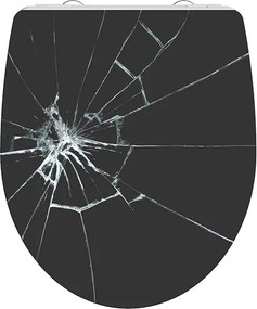 Eisl Sanitär WC sedadlo Duroplast Soft Close Broken Glas High Gloss 82585