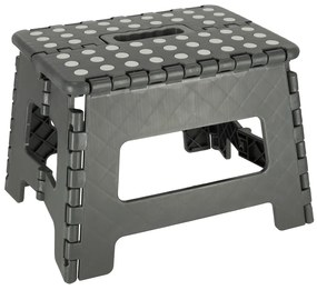 IKO Skladacia plastová stolička – sivá 22cm