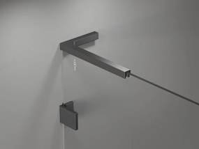 Mexen, Mexen Lunar L sprchová stena ľavá 120 x 200 cm, priehľadná 8 mm, pištoľový kov - 830L-120-000-95-00-L