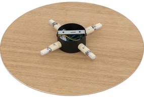 Nástenné svietidlo LUNA 4xG9/8W/230V pr. 40 cm hnedá