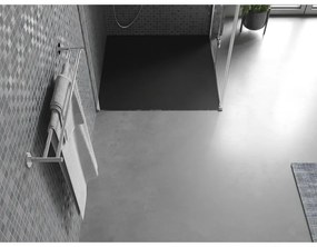 Mexen Bert, SMC štvorcová sprchová vanička 90 x 90 cm, čierna, 4K709090