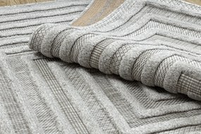 Koberec SANTO SIZAL 0999 Geometrický, sivý