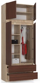 Nadstavba na skriňu Sashka  (dub sonoma + wenge). Vlastná spoľahlivá doprava až k Vám domov. 1069950
