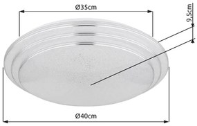 Globo 48419-18 - LED Stmievateľné stropné svietidlo ALEY LED/18W/230V + DO