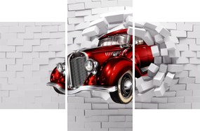 Obraz - Červené auto (90x60 cm)