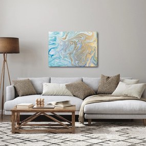 Obraz - Modrý mramor (70x50 cm)