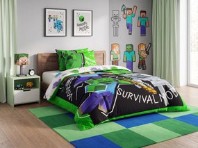 Detské obliečky MINECRAFT MOOD farebné Rozmer obliečky: 70 x 80 cm | 140 x 200 cm