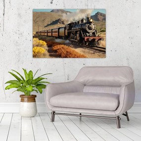 Obraz - Parná lokomotíva (90x60 cm)