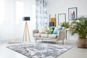 Koberec AKRYL VALS 0A046A C53 78 jasný sivý / tmavo sivý