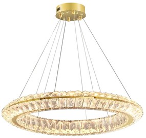 Toolight Toolight, LED stropné svietidlo 80cm, 45W, 4000 K, APP1769-CP, zlatá, OSW-04347