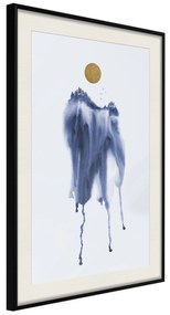 Artgeist Plagát - Watercolour Abstraction [Poster] Veľkosť: 30x45, Verzia: Zlatý rám s passe-partout