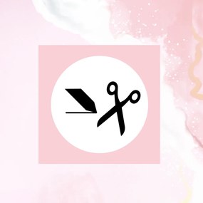 Štítok, nálepka do detskej izby, čierna na bielom podklade - Tvorenie, výtvarné potreby