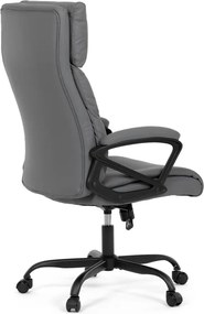 Kancelárske kreslo PEDRO — ekokoža, sivá