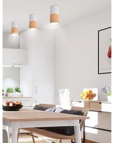 Stropné svietidlo TUBA 1xGU10/50W/230V biela