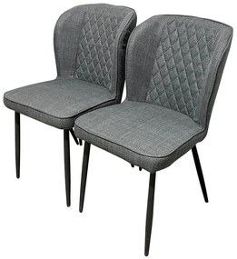 Leo jedálenská stolička, 2 kusy, sivá