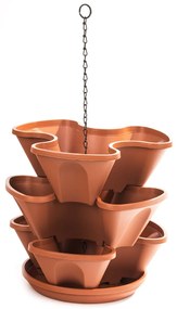 Kaskáda závesná 2-dielna terakota, 23 cm