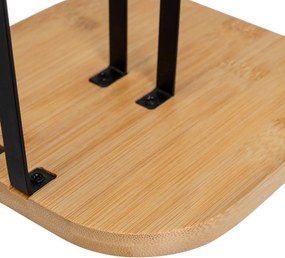 Čierny/v prírodnej farbe kovový stojan na papierové utierky – Casa Selección