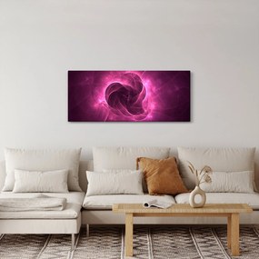 Obraz modernej ružovej abstrakcie (120x50 cm)