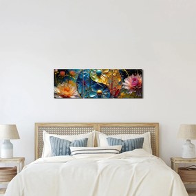 Obraz - Harmónia a rovnováha (s hodinami) (90x30 cm)