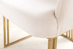 Stolička EXTRAVAGANCIA béžový kordurový materiál