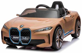 BMW i4 auto na batérie pre deti zlaté + diaľkové ovládanie