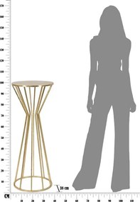 Odkladací stolík Stick Glam 100 cm zlatý