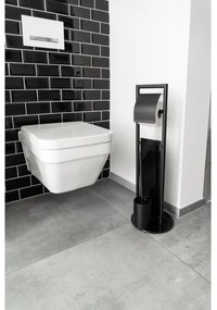 WENKO 24982800 - sada na WC RAVINA 20x70 cm nerez/čierna