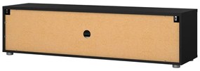 Čierny TV stolík 147x38 cm Media – Tvilum