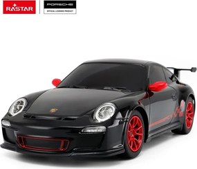 Porsche 911 GT3 RS RASTAR RC auto 1:24 čierne, diaľkovo ovládané, pre 6+