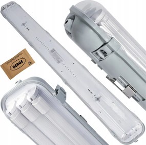 SADA Hermetická LED lampa 120cm 54W 8640lm 6500K + 3x Prémiové LED trubice