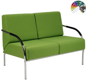 Kancelárska sedačka SALMA 2-sedák čalúnenie KOŽA