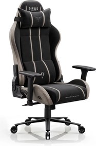 Látková herná stolička čierno-béžová Diablo X-One 2.0 Camel Black Normal