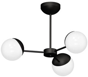 Stropné svietidlo Sfera, 3x biele sklenené tienidlo, b, x