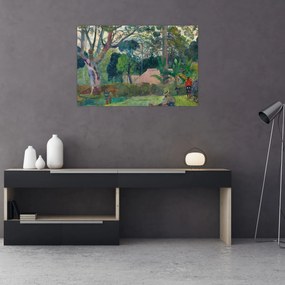 Obraz - Paul Gauguin, Te raau rahi (The Big Tree), reprodukcia (90x60 cm)